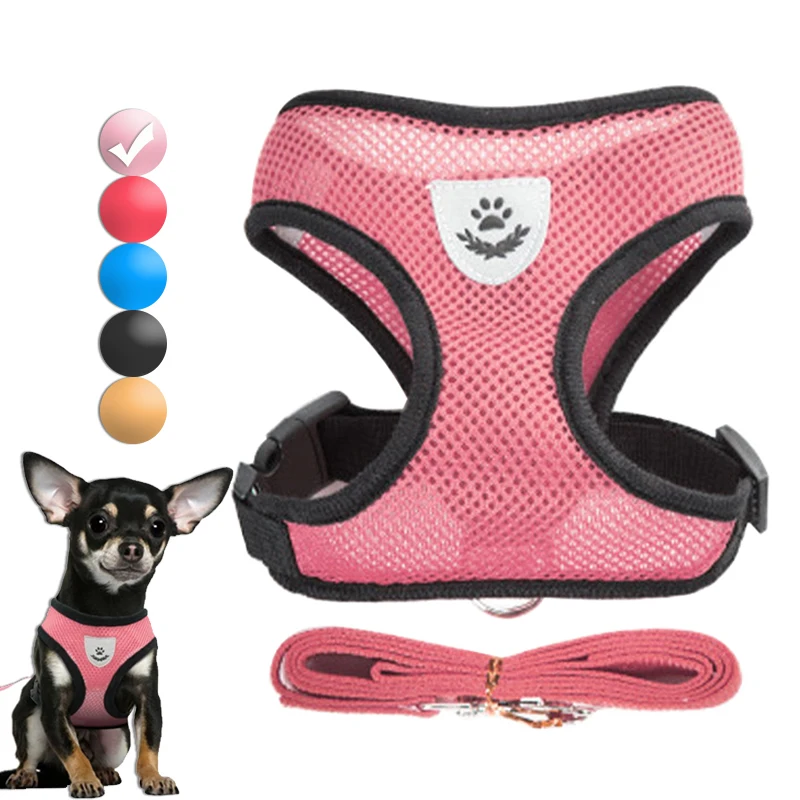 Arnés transpirable para perros y gatos – Pug, Chihuahua, Bulldog