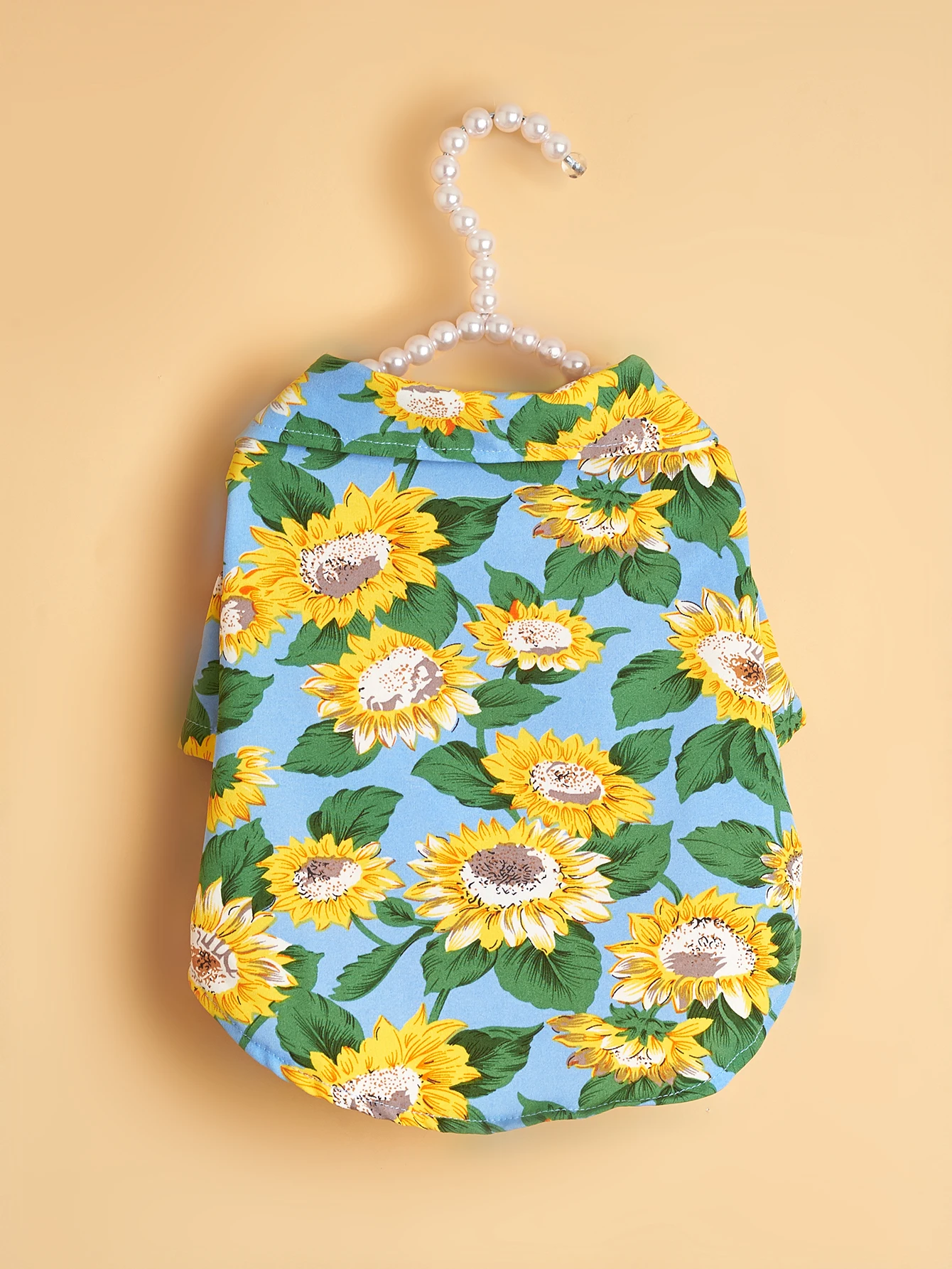 Camisa con estampado de girasol para perros pequeños, disfraz suave para mascotas, ropa Premium para uso diario - imagen 3