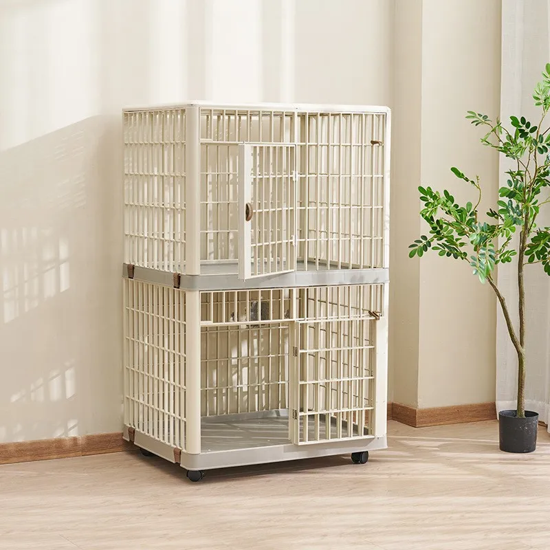 Caseta pequeña para perros de interior con claraboya y ruedas extraíbles - imagen 3