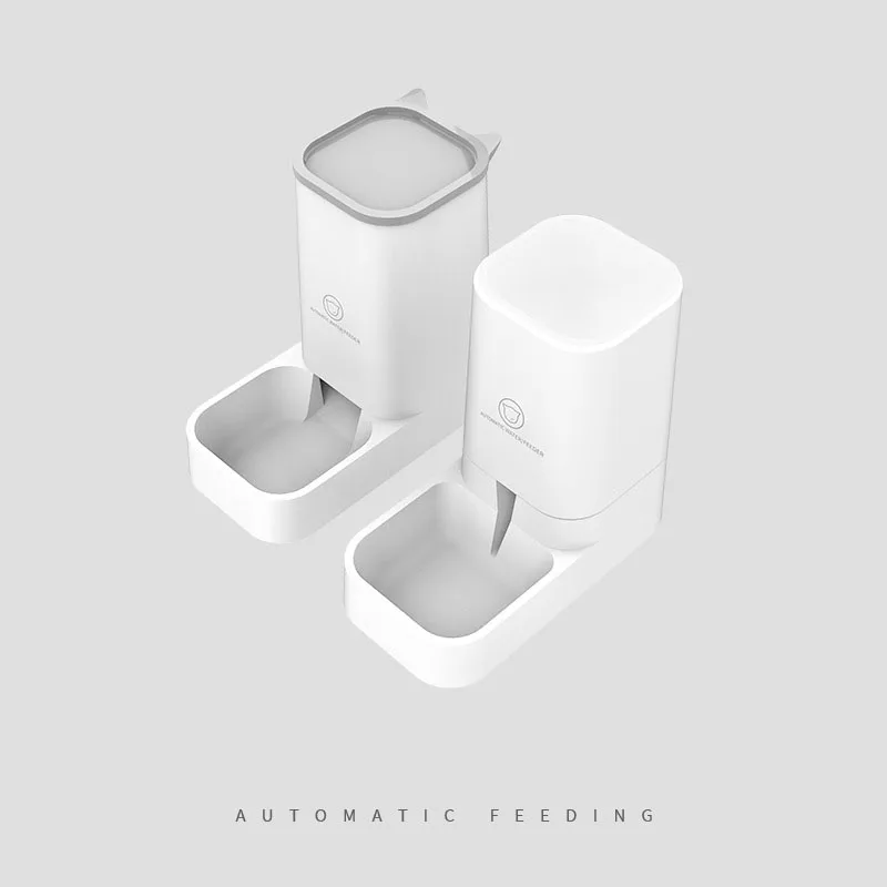 Dispensador de agua automático para gatos, contenedor de comida para perros, tazón de agua potable, suministros para mascotas, separación húmeda y seca, capacidad de 3,8 L - imagen 5