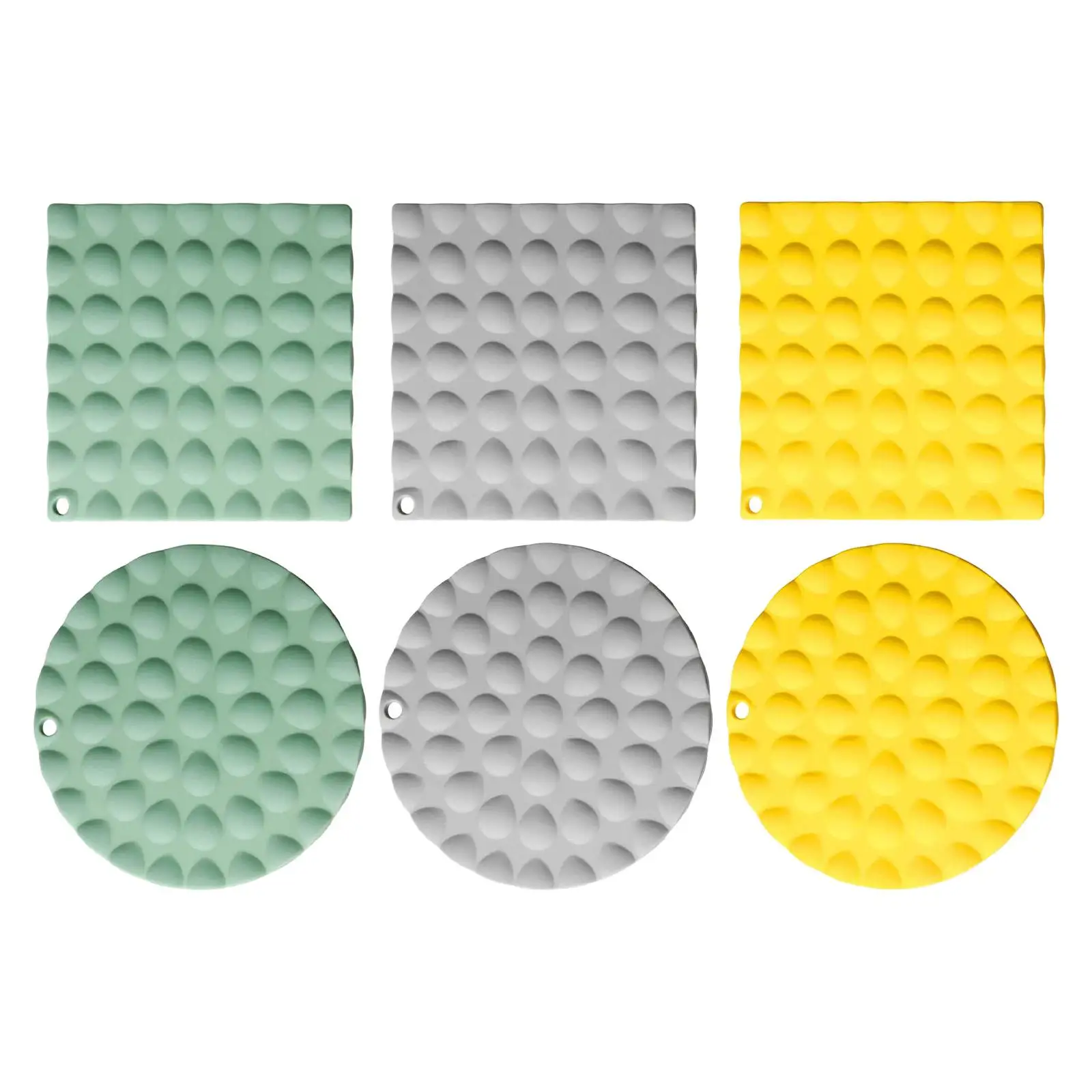 Mantel Individual para mesa de comedor, decoración portátil, versátil, ecológico, antideslizante, caliente, para comedor, cocina, mesa de centro, 2 uds. - imagen 3