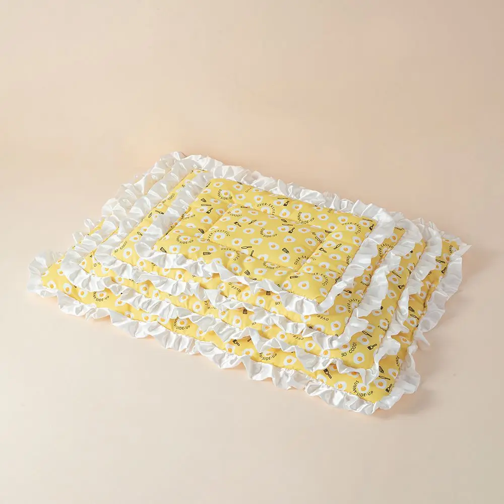 Estera fresca de verano para perros, cama refrescante, almohadilla de hielo para mascotas, esteras lavables con estampado de sandías y fresas, cama para dormir para perros grandes y pequeños - imagen 5