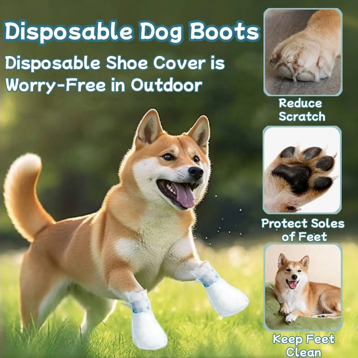 Zapatos desechables impermeables para perros pequeños - antisuciedad - imagen 5