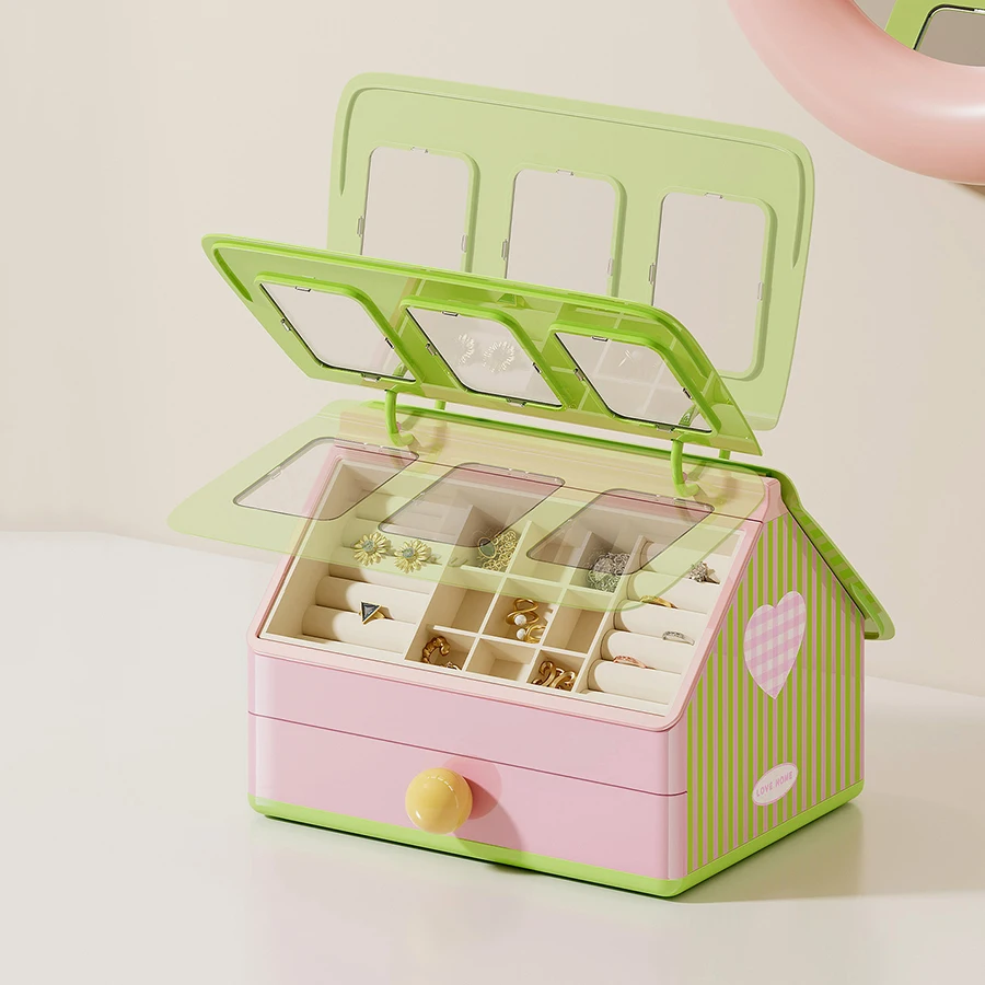 Caja joyas estilo cajón para collares y medallas de mascotas