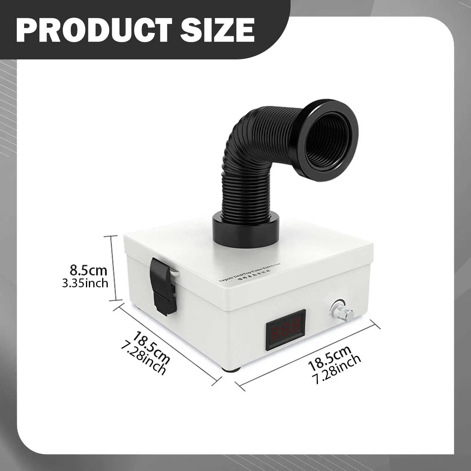 Solder Fume Extractor,Workshop with Three Filter Compact Portable Speed Adjustable Solder Smoke Absorber Remover for DIY Working Solder Fume Extractor,Workshop with Three Filter Compact Portable Speed Adjustable Solder Smoke Absorber Remover for DIY Working