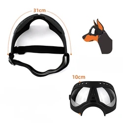 Gafas de sol anti-UV para perros grandes – Protección solar y viento