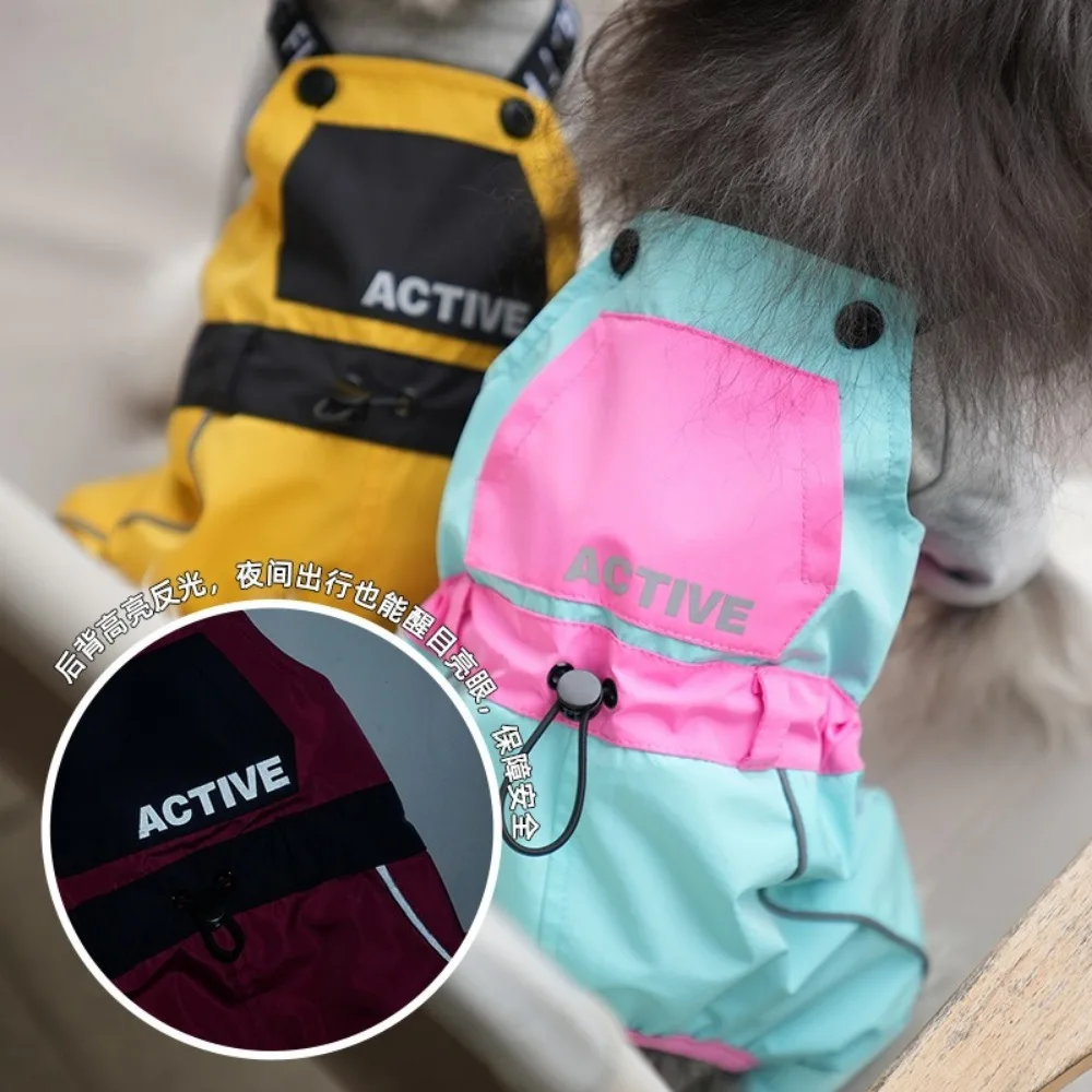 Pantalones con correa para perro, abrigo de dos piernas para primavera, abrigo Schnauzer a prueba de polvo para exteriores, abrigo de cuatro patas, ropa para cachorros pequeños - imagen 3