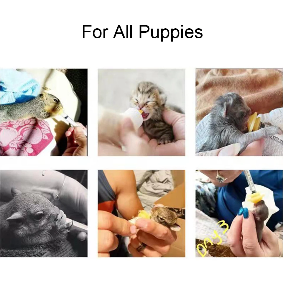 NONOR-pezón de alimentación para mascotas, chupete de alimentación para perros, gatos, hámster, medicina, jeringa Oral para mascotas con pezón de silicona - imagen 2