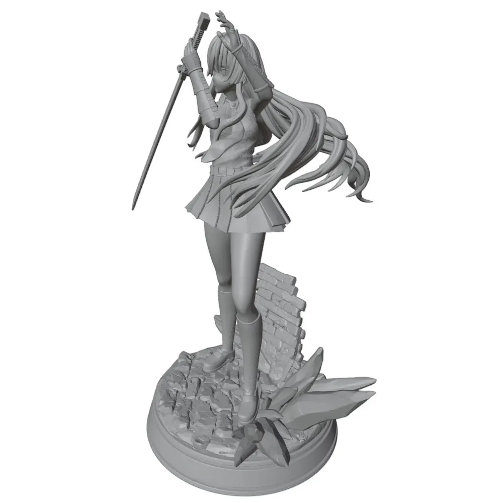 Miniatura 1/24 personaje anime para coleccionistas – Figura sin pintar - imagen 2