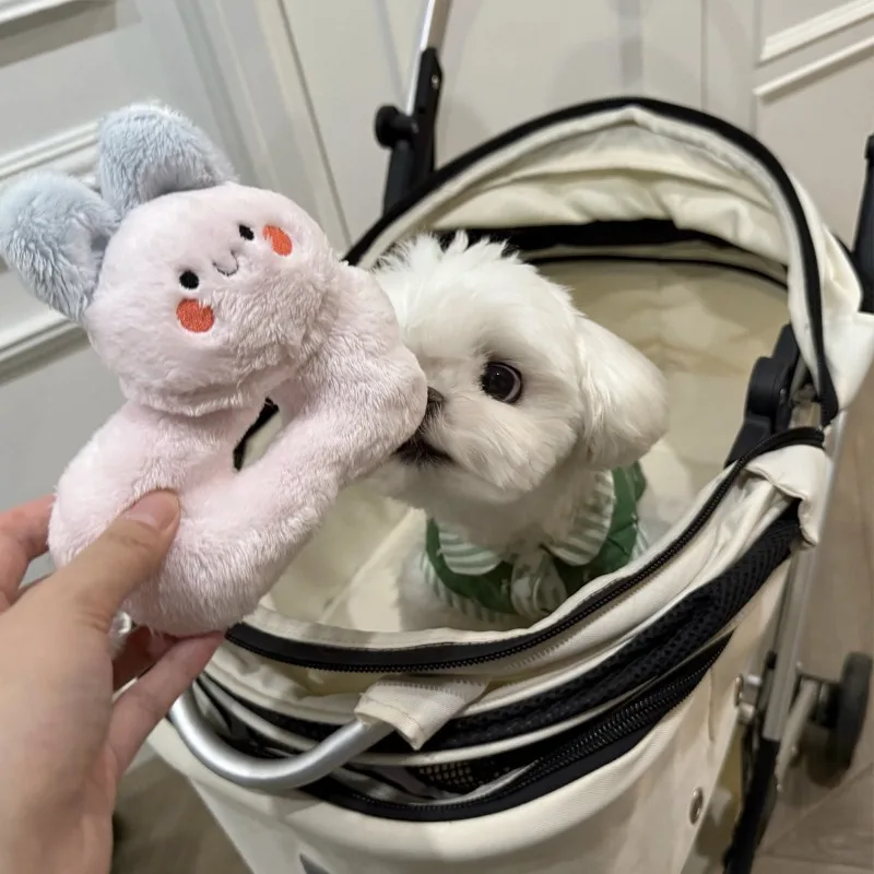 INS, nuevos juguetes para mascotas, BB, peluche, ladridos, vocalizador, rasta, ocultar comida, olfatear, gato, perro, juguetes vocalizadores de peluche para perros, cachorro, Yorkshire - imagen 3