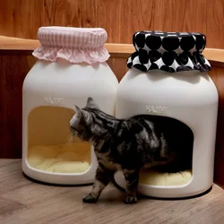 Nido-cama multifuncional para gatos y perros – Cueva y cama de descanso