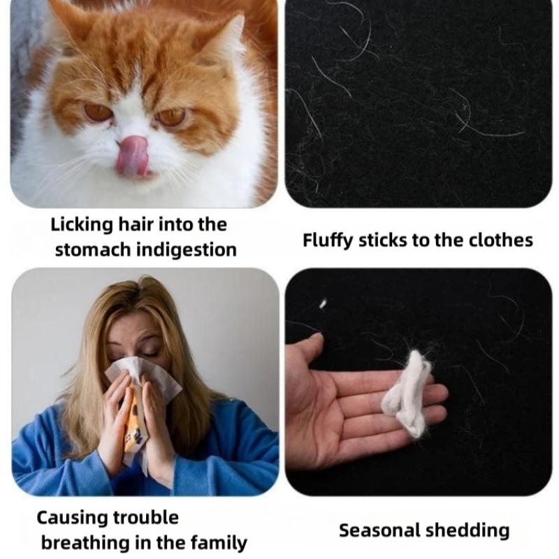 Peine para mascotas de procesamiento suave, cepillo removedor de pelo de acero inoxidable para perros y gatos, eliminación de pulgas, piojos, nudos de caspa, suministros para mascotas - imagen 5