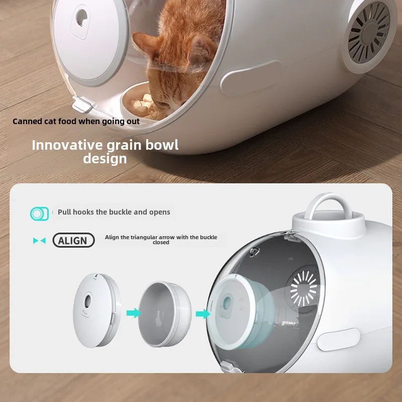 Bolsa para gatos de gran capacidad, cápsula espacial, mochila portátil con apertura cruzada para suministros saliente para mascotas, productos para gatos, accesorios para perros - imagen 4