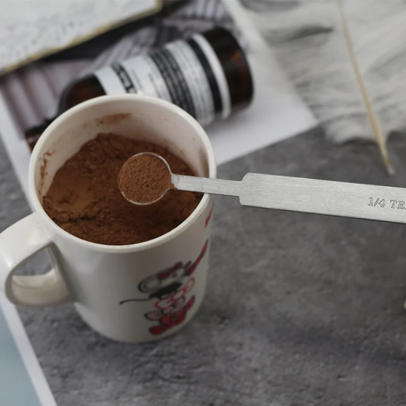 Cuchara medidora de café de acero inoxidable, cuchara medidora de café, accesorios de cocina, herramientas para hornear, 1 ud. - imagen 5