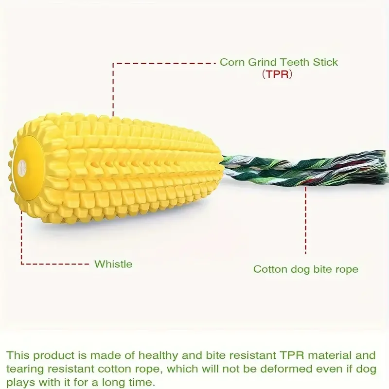 Juguete masticable para perro agresivo – Chirriante y duradero - imagen 4