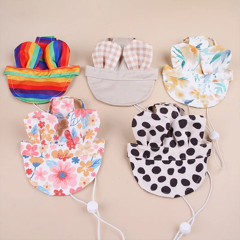 Gorro para perro, gorra de béisbol ajustable con orificios para las orejas, gorro protector solar para cachorro, trajes de aseo para gatos, perros, suministros para mascotas - imagen 4