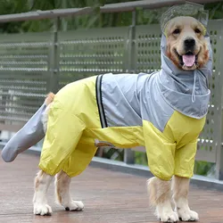 Chubasquero impermeable con capucha para Golden Retriever