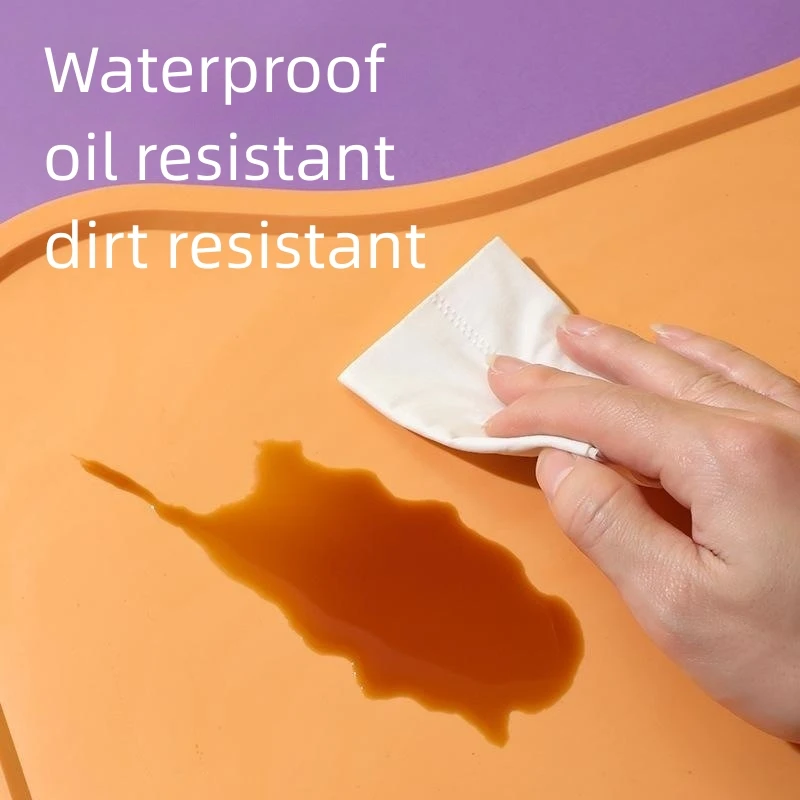 Alfombrilla impermeable de silicona para alimentación de mascotas, cuenco para perros, para beber y lamer, fácil lavado, accesorios para cachorros, Color sólido - imagen 4