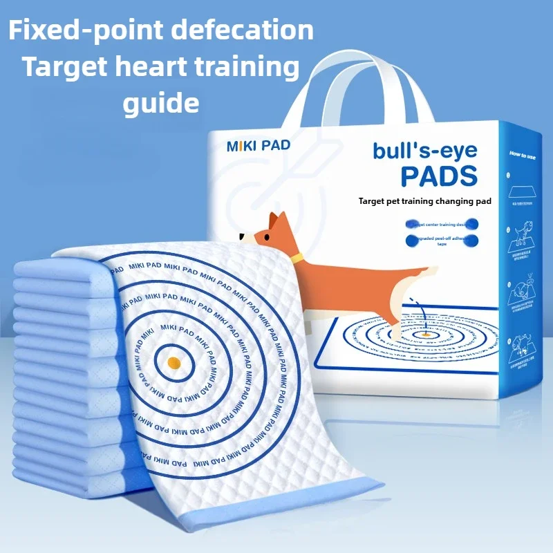 Almohadillas desechables para orinar para perros Bullseye, guías para almohadillas de orina, tapete para orina para ir al baño, absorbente de agua, adhesivo y grueso
