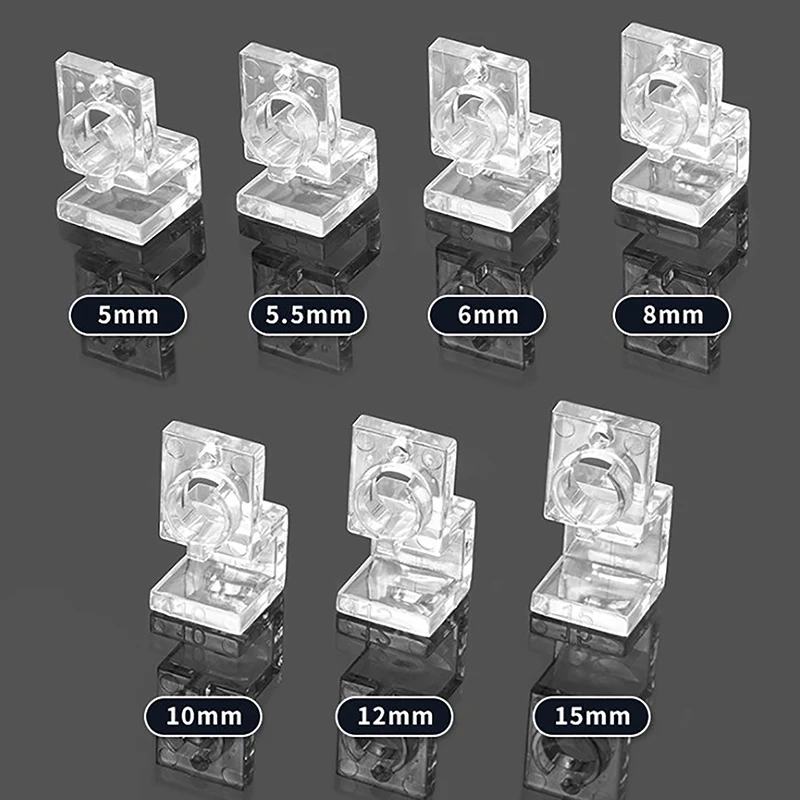 Clips acrílicos sujetadores de tapa para acuario – 5 a 12 mm - imagen 5