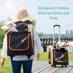 Bolsa viaje y transporte para gatos y perros – Funda ligera 2 en 1