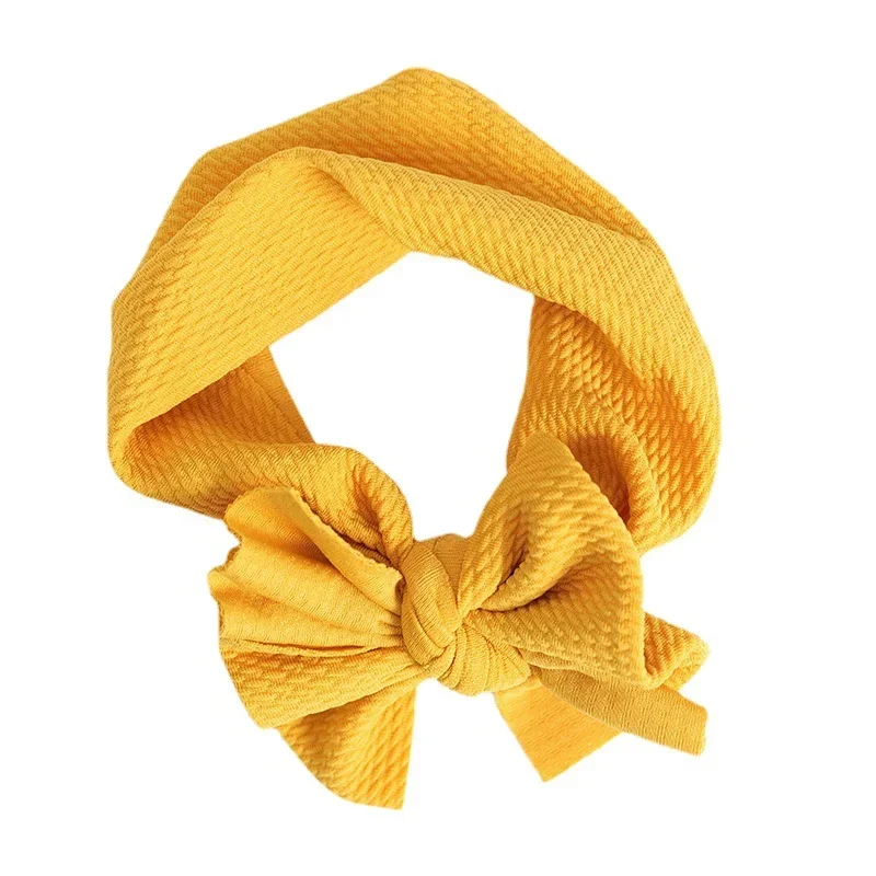 Nudo cabeza conejito envoltura turbante diadema perro arco mascota sombrero pelo tejido conejo Teddy regalo arco niñas bandas tocados - imagen 2