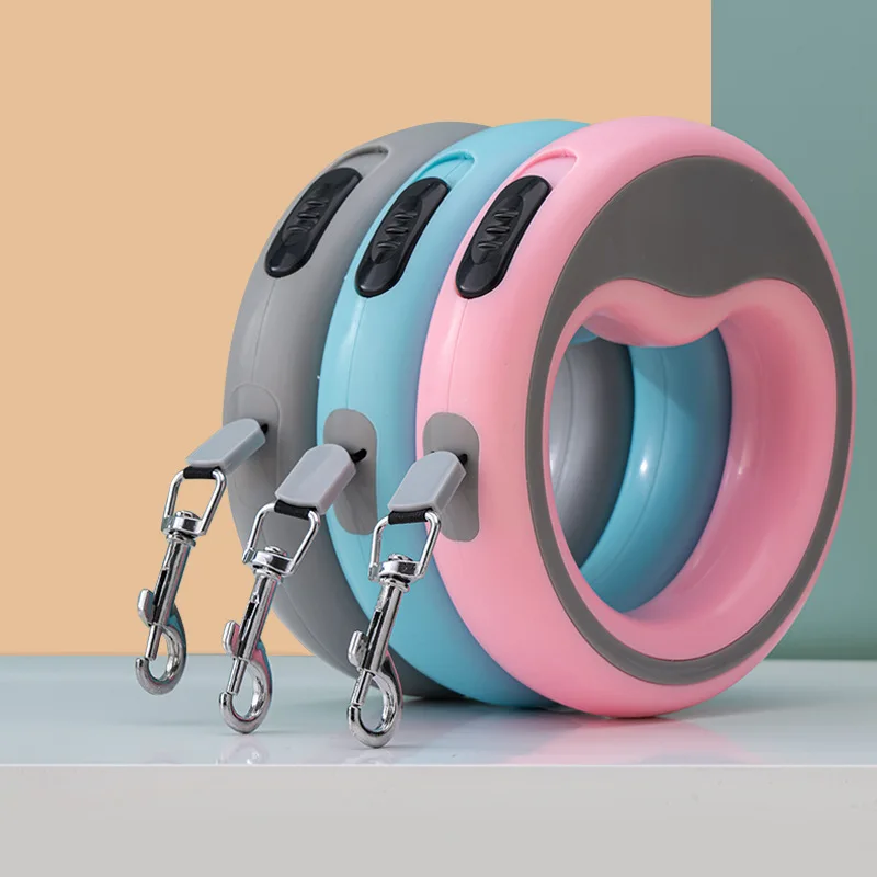 Correa retráctil automática para perros y gatos, accesorios de arnés para caminar al aire libre, suministros para mascotas, 2,5 M - imagen 2