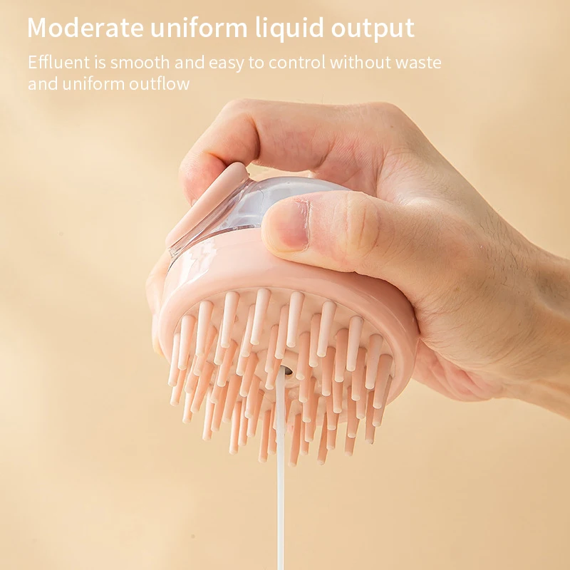 Cepillo de silicona para perros, cabezal Manual, champú para mascotas, masajeador, cepillo de baño, dispensador de masaje para lavado de cachorros, cepillos de ducha para el cuidado de mascotas - imagen 4