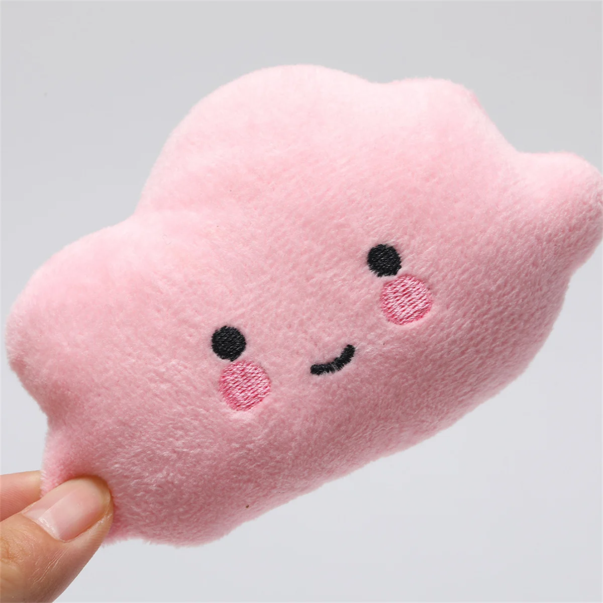 4 unids/pack de juguete de peluche para mascotas, divertido juguete para masticar para mascotas, juguete chirriante con forma de nube de dibujos animados, juguete con sonido para perros, suministros para mascotas, triangulación de envíos - imagen 2