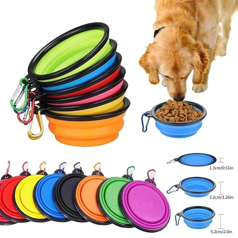 350mL Pet Folding Bowl Dog Supplies Outdoor Travel Portable Bowl Universal Food Bowl for Cats and Dogs Water Bowl - imagen 5