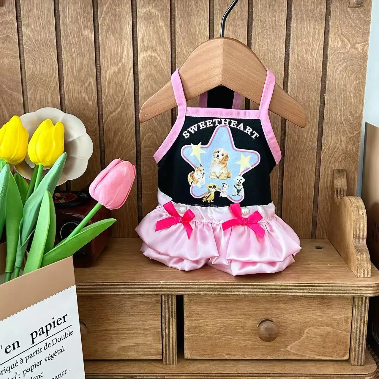 Vestido de malla ligero para perros pequeños – falda esponjosa