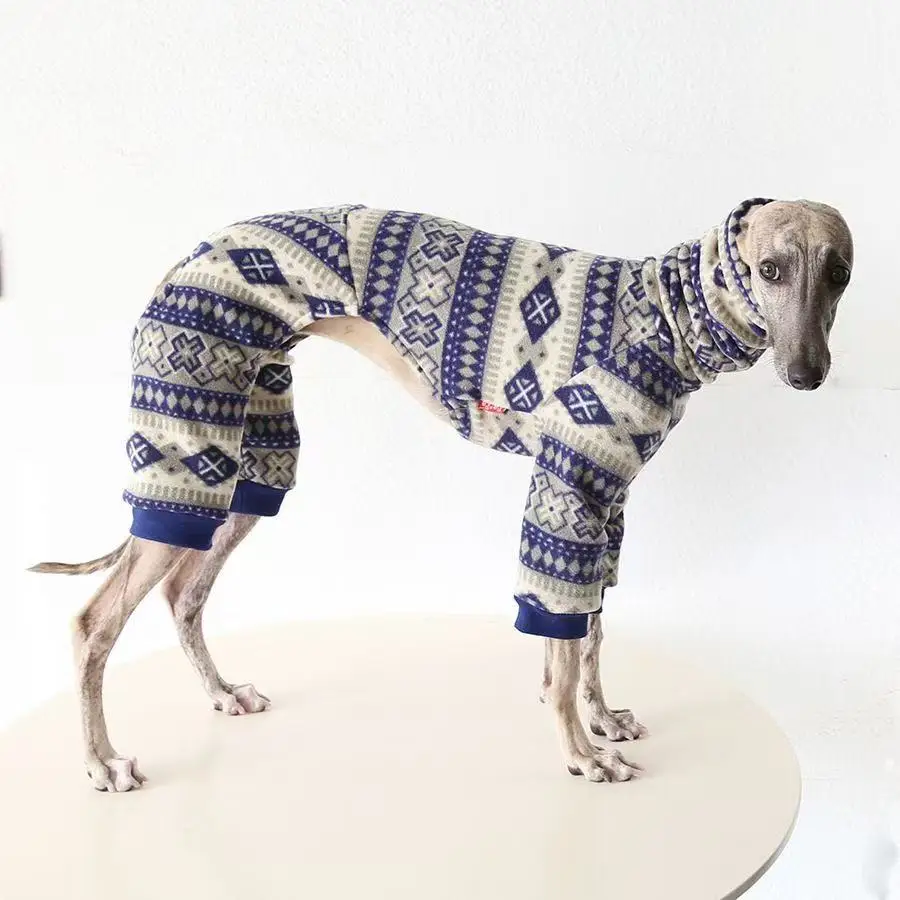 Jersey bohemio de invierno para galgo italiano y whippet – Cuello alto - imagen 3