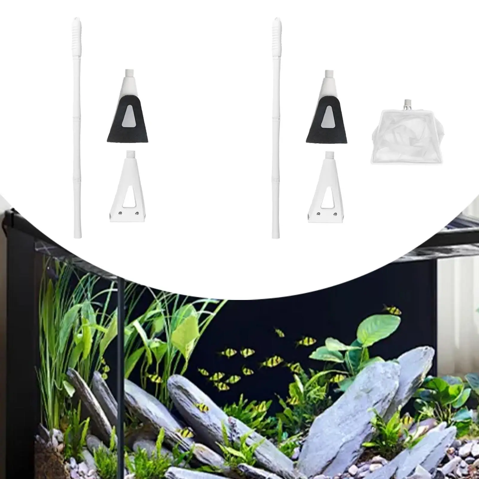 Aquarium Moss Cleaning Tool Kit Versatile Easy to Assemble Scraper Aquarium Accessories for Aquatic Plant Water Grass Home Use Aquarium Moss Cleaning Tool Kit Versatile Easy to Assemble Scraper Aquarium Accessories for Aquatic Plant Water Grass Home Use