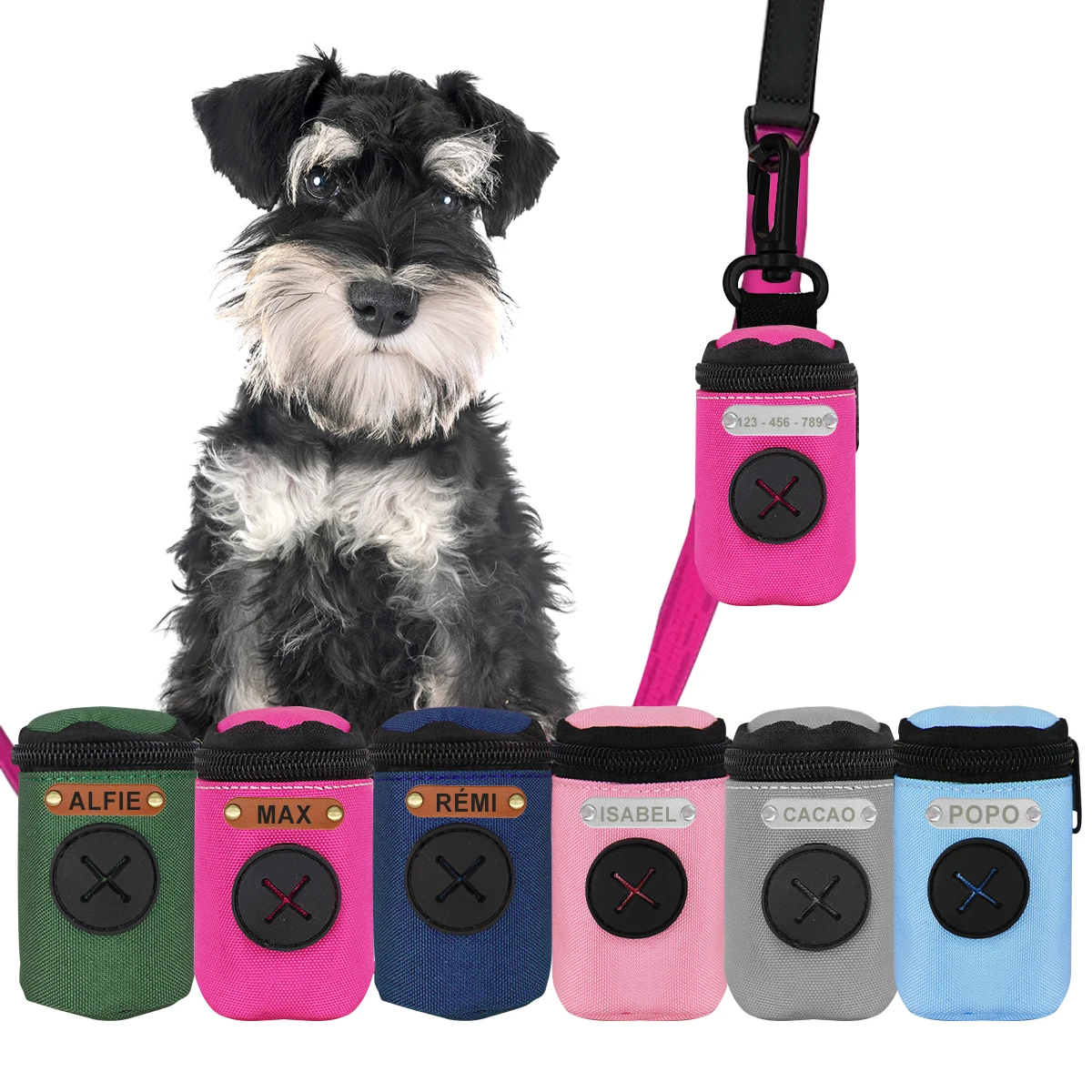 Dispensador exterior impermeable para bolsas de excrementos de perro