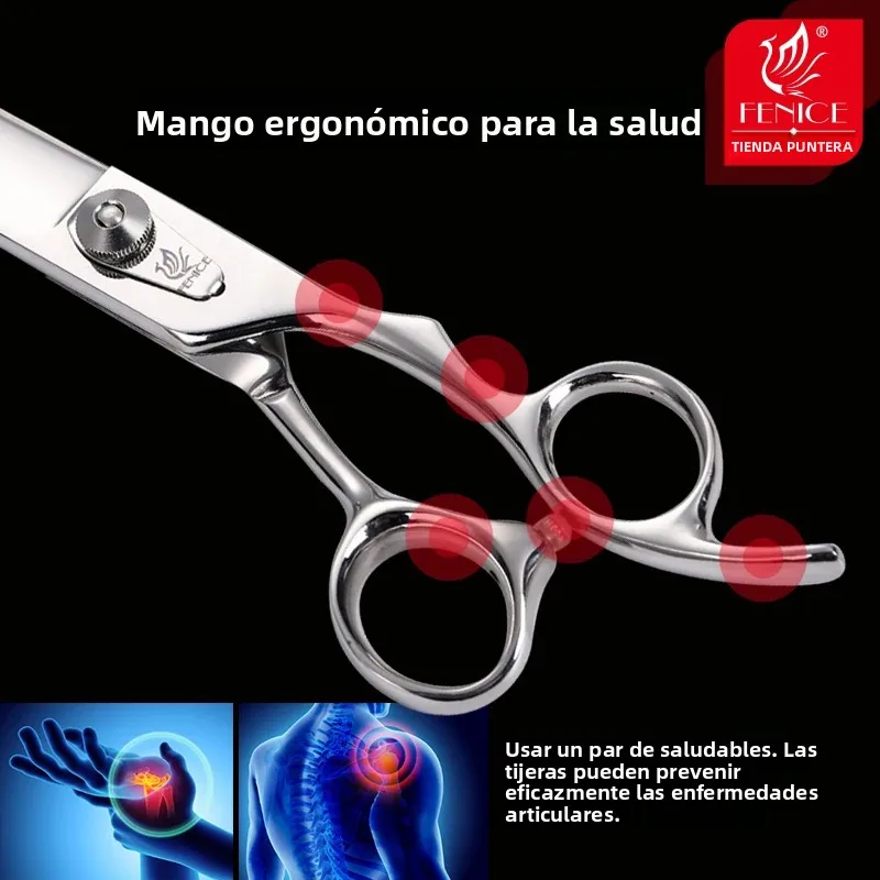 Tijeras de peluquería canina, acero profesional para perros grandes - imagen 2