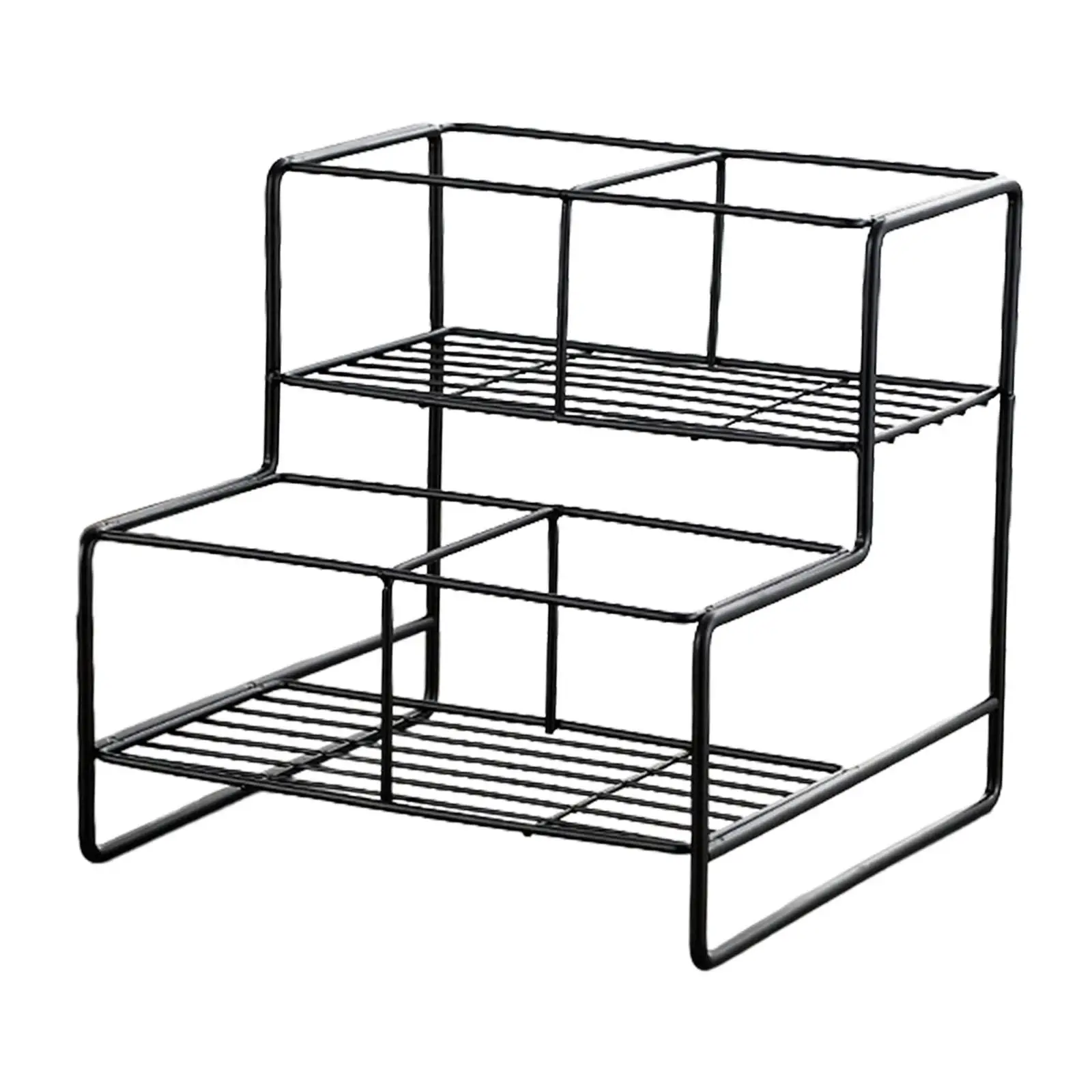 Coffee Syrup Rack Spice Rack Shelf Black Coffee Bar Accessories Easy to Install Practical Kitchen Storage Rack Bar Organizer