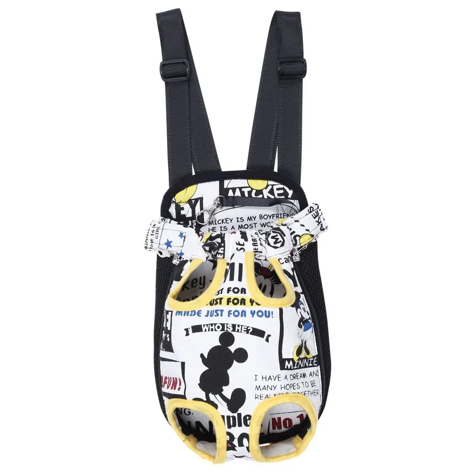 HQ-mochila de pecho frontal para mascotas, bolsa de transporte de cinco agujeros para perros, bolso de mano para exteriores, portador de malla para gatos y cachorros - imagen 3