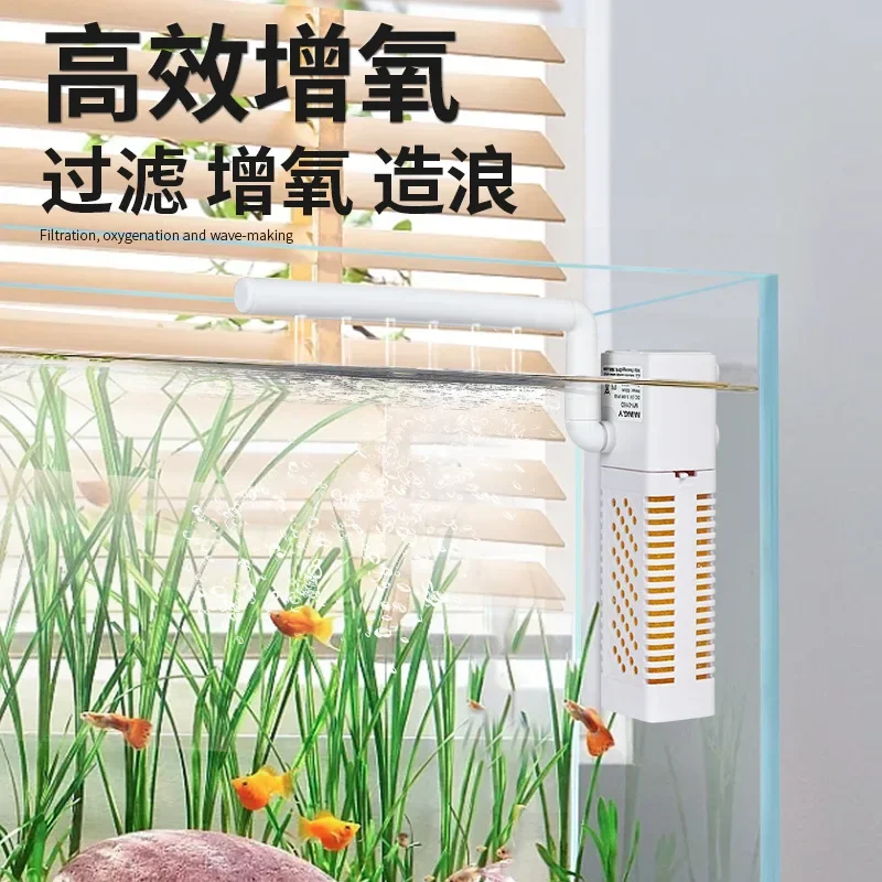 Bomba sumergible pequeña multifuncional, bomba de circulación integrada, filtro de oxígeno para fabricación de ondas, filtro Usb silencioso tres en uno - imagen 2