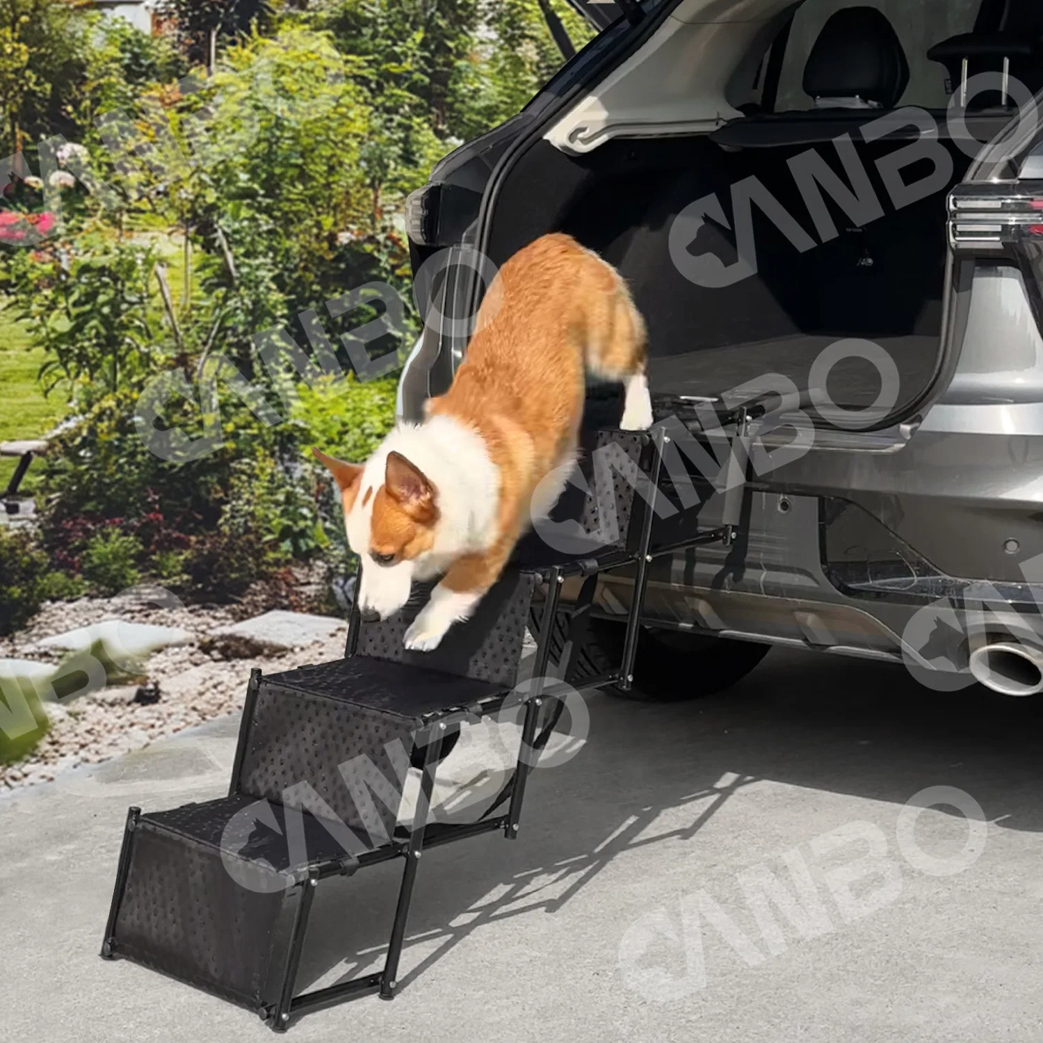 Escalera plegable para perros - rampa portátil para coche y casa - imagen 3