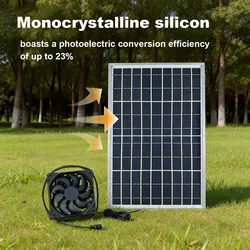 Ventilador solar portátil para gatos y perros – Uso exterior