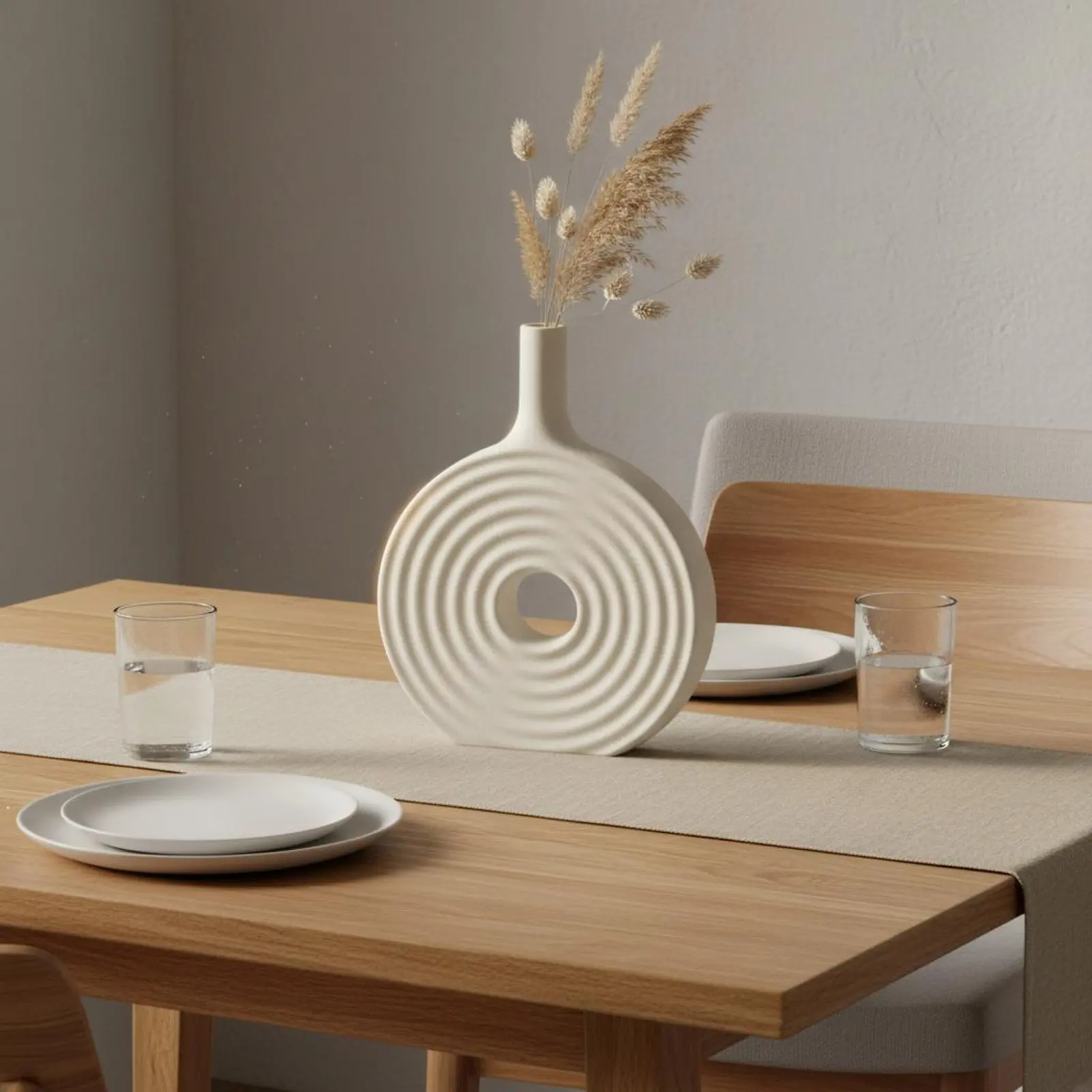 Decoración para gatos: Jarrón circular minimalista - Escritorio - imagen 5