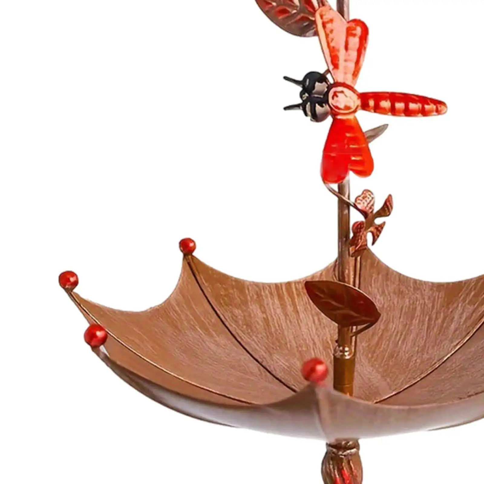 Comedero para pájaros para colgar en el exterior, bandeja receptora de semillas de pájaros, estación de alimentación, plataforma con forma de paraguas, alimentador para patio y balcón - imagen 5