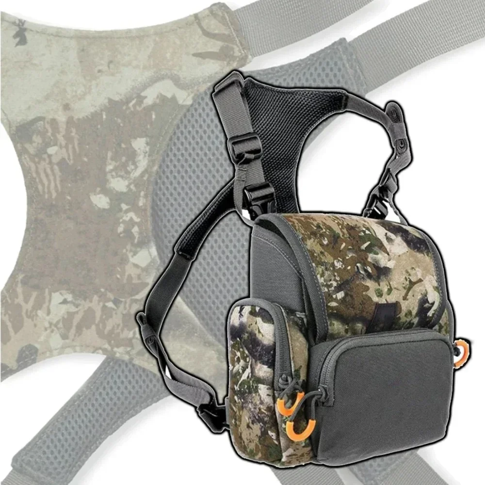 * Bolsa de pecho binocular con telémetro, bolsa impermeable para exteriores, táctica, ajustable, de gran capacidad, bolsa con correa para el pecho de camuflaje - imagen 2