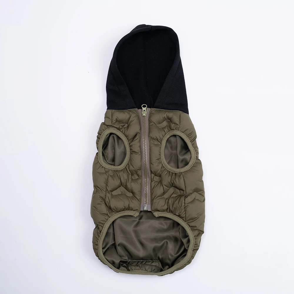 Chaqueta al aire libre para perros, sudaderas con capucha cálidas para cachorros, ropa para Chihuahua, ropa para perros grandes y medianos, chaleco de Bulldog Francés Labrador - imagen 3