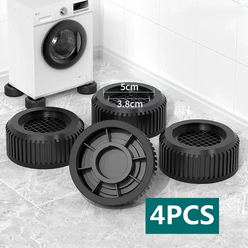 Almohadillas antivibración para pies, impermeables, antideslizantes, silenciosas, soporte para lavadora, amortiguadores, soporte para muebles, 4 Uds. - imagen 2