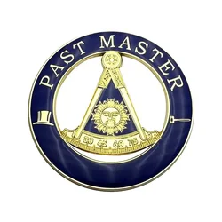 Emblema para coche dorado - insignia masónica adhesiva