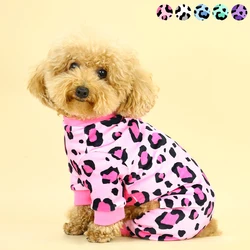Pijama leopardo para perros pequeños, medianos y grandes