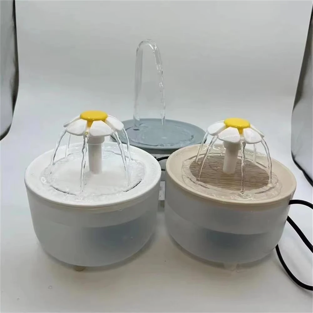 Fuente de agua para mascotas, filtro automático, bebedero eléctrico silencioso USB para gatos, bebedero de filtring de recircular de 1200mL para gatos, dispensador de agua - imagen 5