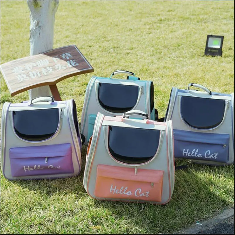 Mochila plegable portátil para mascotas, cápsula espacial transpirable, impermeable, resistente a las mordeduras, accesorios de gran espacio para gatos y perros - imagen 2