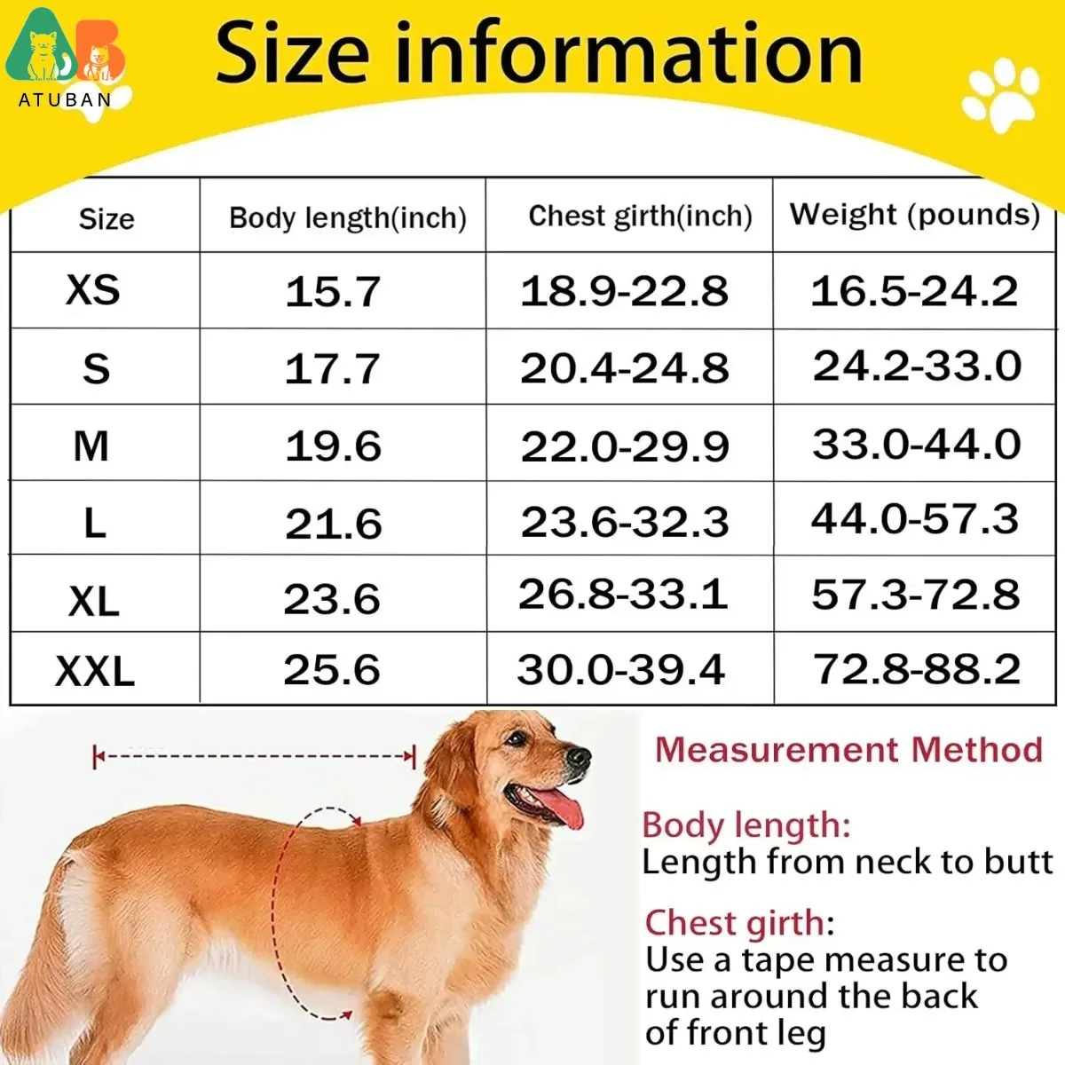 ATUBAN Chaqueta impermeable para perros, impermeable para perros, chaqueta reflectante para clima frío con forro polar suave, ropa de abrigo cálida para mascotas al aire libre - imagen 2